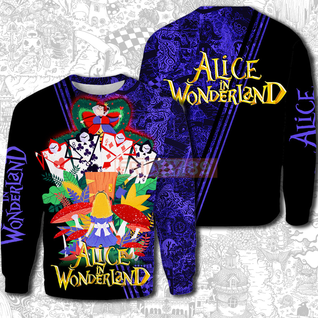 Unifinz DN AIW T-shirt A IN WONDERLAND RQ AND ARMY T-shirt Awesome DN AIW Hoodie Sweater Tank 2025