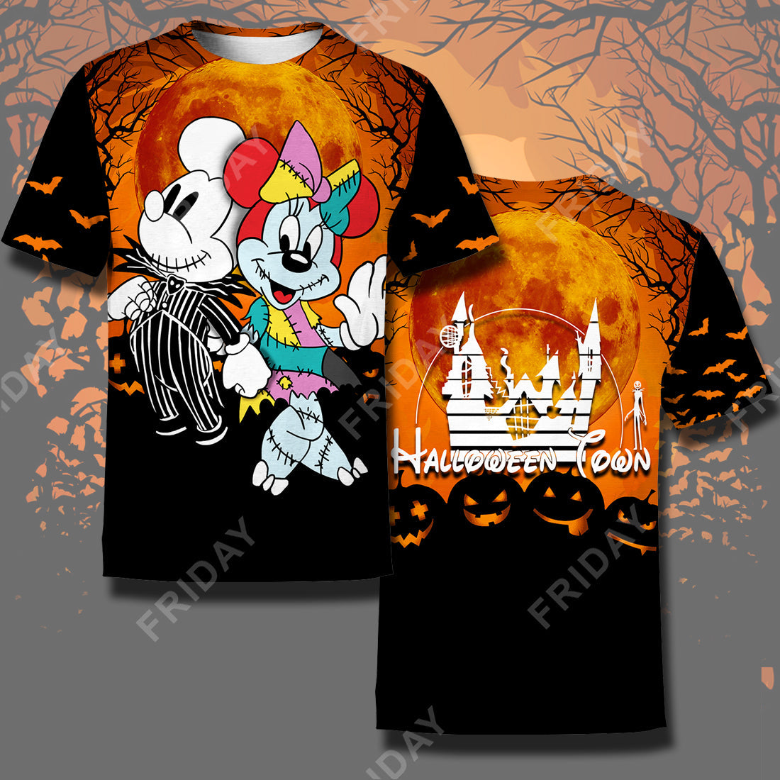 Unifinz DN T-shirt TNBC Mouse Couple Halloween Town T-shirt High Quality DN TNBC Hoodie Sweater Tank 2026