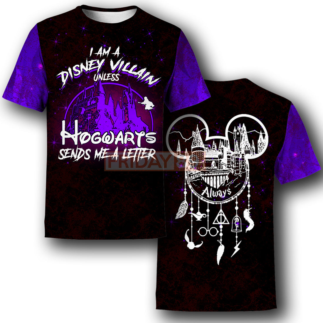 Unifinz DN HP T-shirt I'm A Disney Villain Unless HW Sends Me A Letter T-shirt DN HP Hoodie Sweater Tank 2025