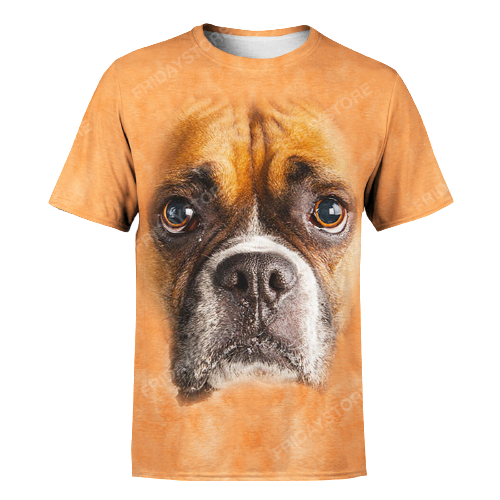 Unifinz Dog T-shirt Boxer Dog HoodieBoxer Dog Graphic Orange T Shirt Awesome Dog Hoodie Sweater Tank Apparel 2028