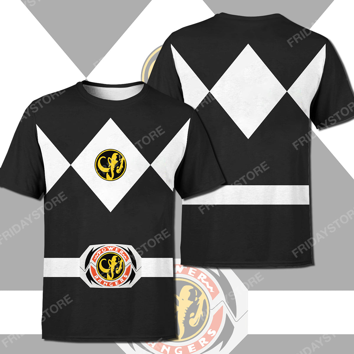 Unifinz Power Ranger T-shirt Black Power Ranger Costume T-shirt High Quality Power Ranger Hoodie Sweater Tank 2025