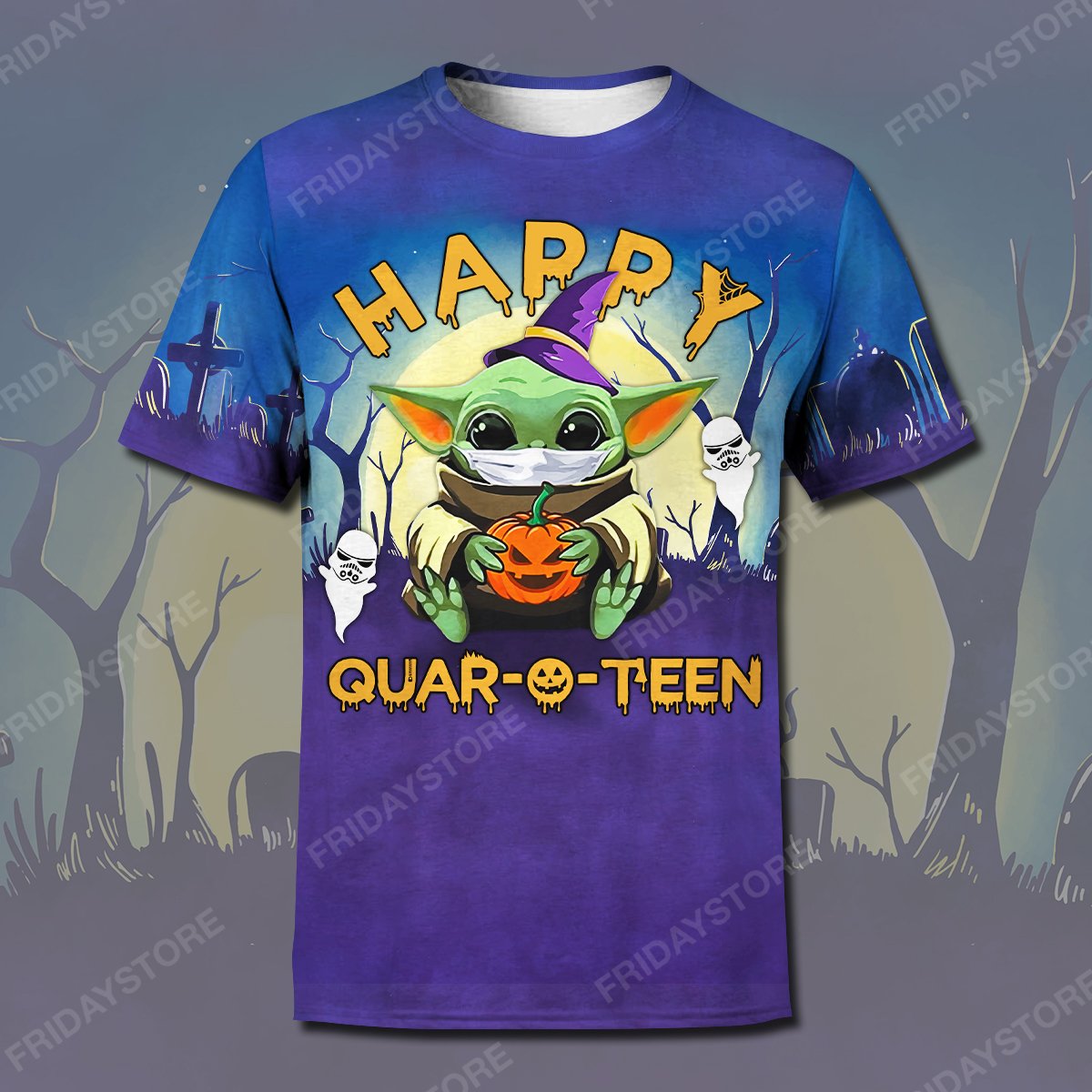 SW Happy Quaroteen All Over Print Hoodie T-shirt