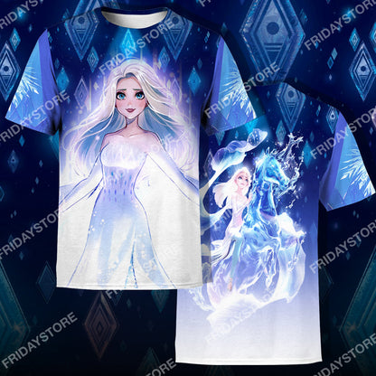 Unifinz DN Frozen T-shirt Disney Frozen II Water Horse Elsa T-shirt Amazing DN Frozen Hoodie Sweater Tank Elsa Hoodie Shirt 2026