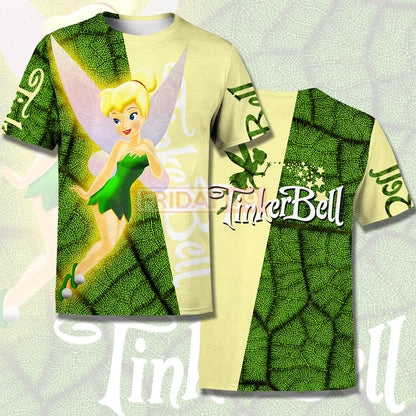 Unifinz DN T-shirt Beauty Tinker Bell Peter Pan 3D Print T-shirt Cute High Quality DN Tinkerbell Hoodie Sweater Tank 2026