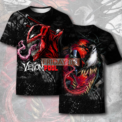 Unifinz MV Venom T-shirt Amazing Venom DeadPool Red Black Hoodie High Quality MV Venom Hoodie Sweater Tank 2026