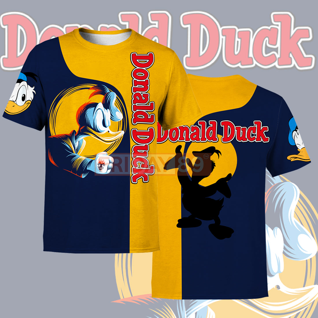 Unifinz DN T-shirt Donald Duck 3D Print T-shirt Awesome High Quality DN Donald Hoodie Sweater Tank 2026