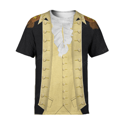 Unifinz Men's Historical Hoodie Custom George Washington T-shirt Awesome Historical Costume Historical Shirt Sweater Apparel 2027
