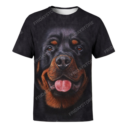 Unifinz Dog Hoodie Rottweiler Hoodie Rottweiler Dog Graphic T Shirt Awesome Dog Shirt Sweater Tank Apparel For Dog Lovers 2028