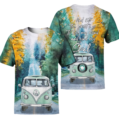 Unifinz Hippie T-shirt And Into The Forest I Go Camping T-shirt Amazing High Quality Hippie Hoodie Sweater Tank 2028