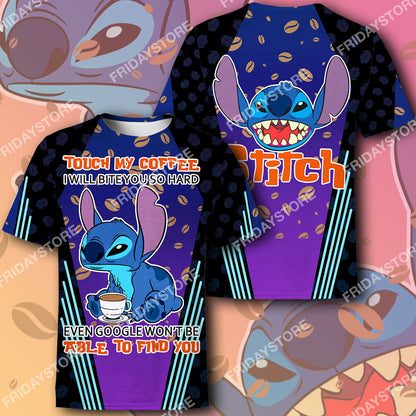 Unifinz DN Hoodie LAS Stitch Touch My Coffee I Will Slap You So Hard T-shirt Cool Awesome DN Stitch Shirt Sweater Tank 2026