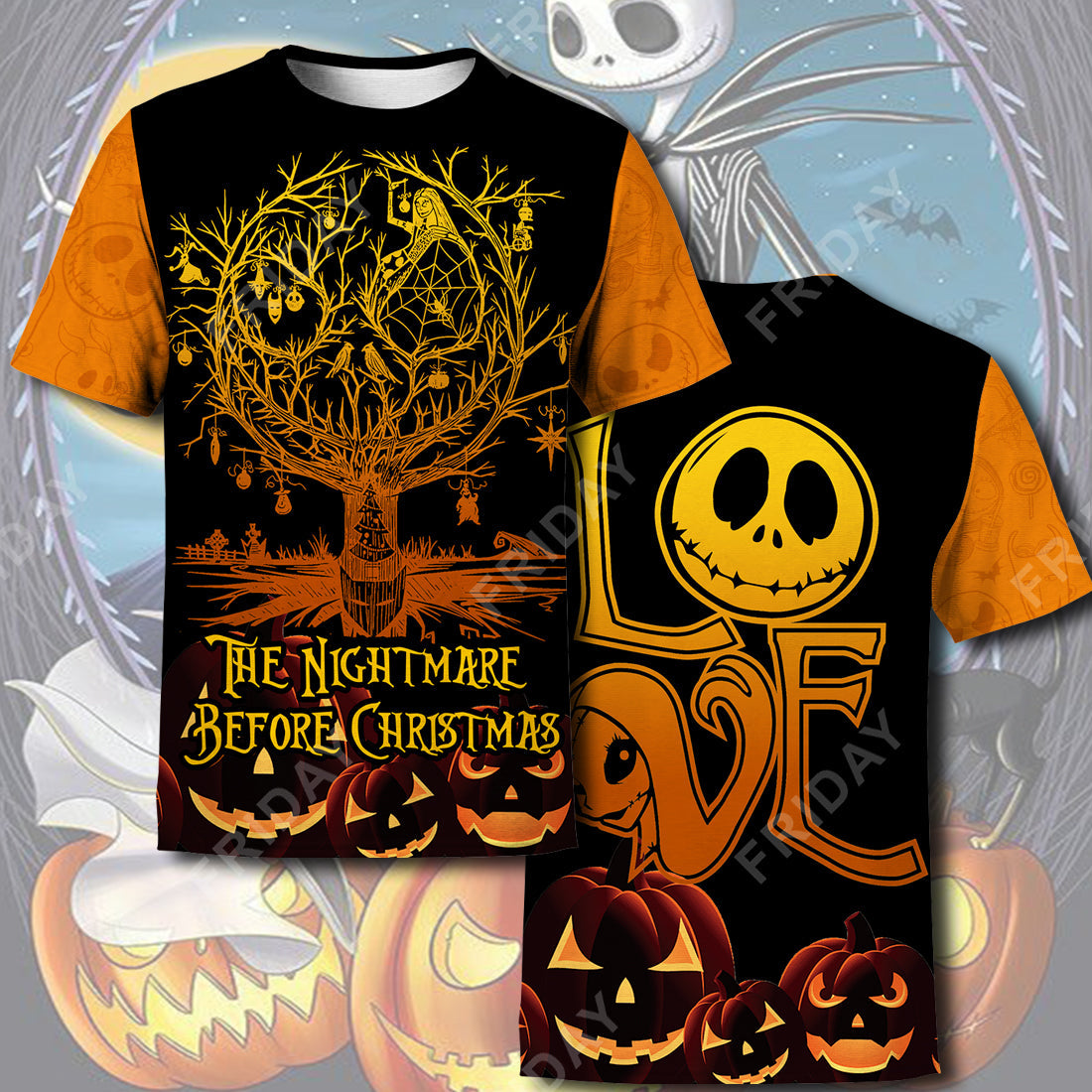 Unifinz TNBC T-shirt Nightmare Halloween Tree Love T-shirt Cool Amazing  DN TNBC Hoodie Sweater Tank 2026