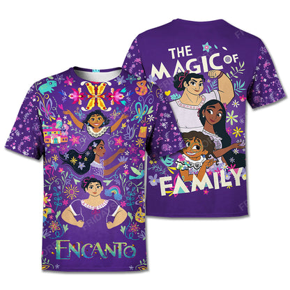 Encanto T-Shirt Encanto The Magic Of Family Purple Hoodie Encanto Hoodie