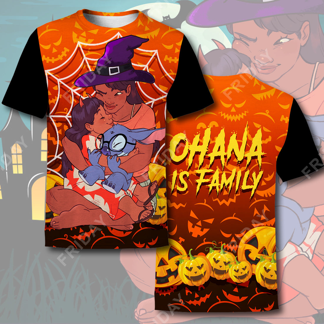 Unifinz LAS T-shirt Ohana Is Family Halloween T-shirt High Quality Awesome DN Stitch Hoodie Sweater Tank 2026