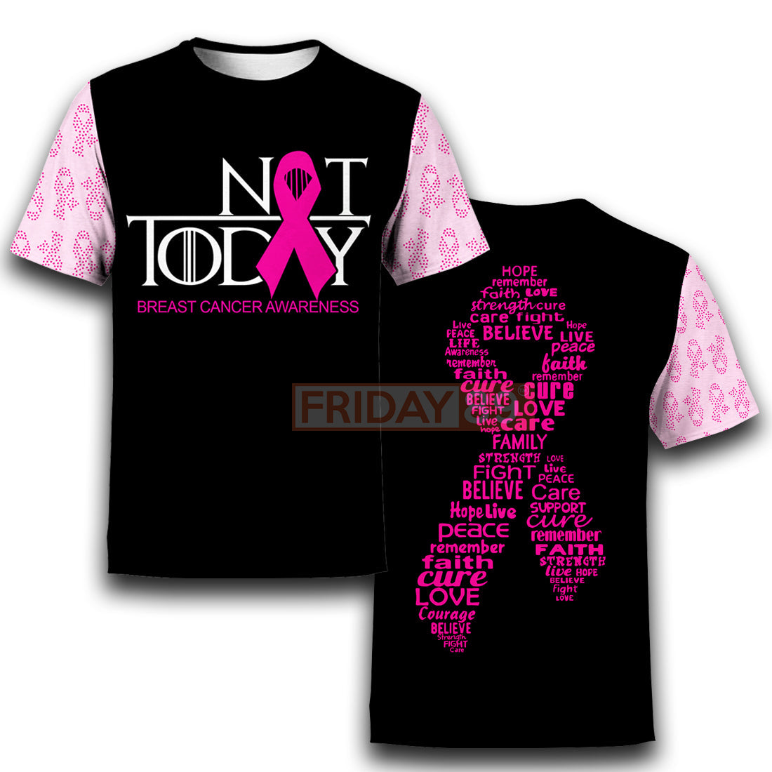 Unifinz Breast Cancer Hoodie Not Today Breast Cancer Awareness T-shirt Breast Cancer Shirt Sweater Tank 2024