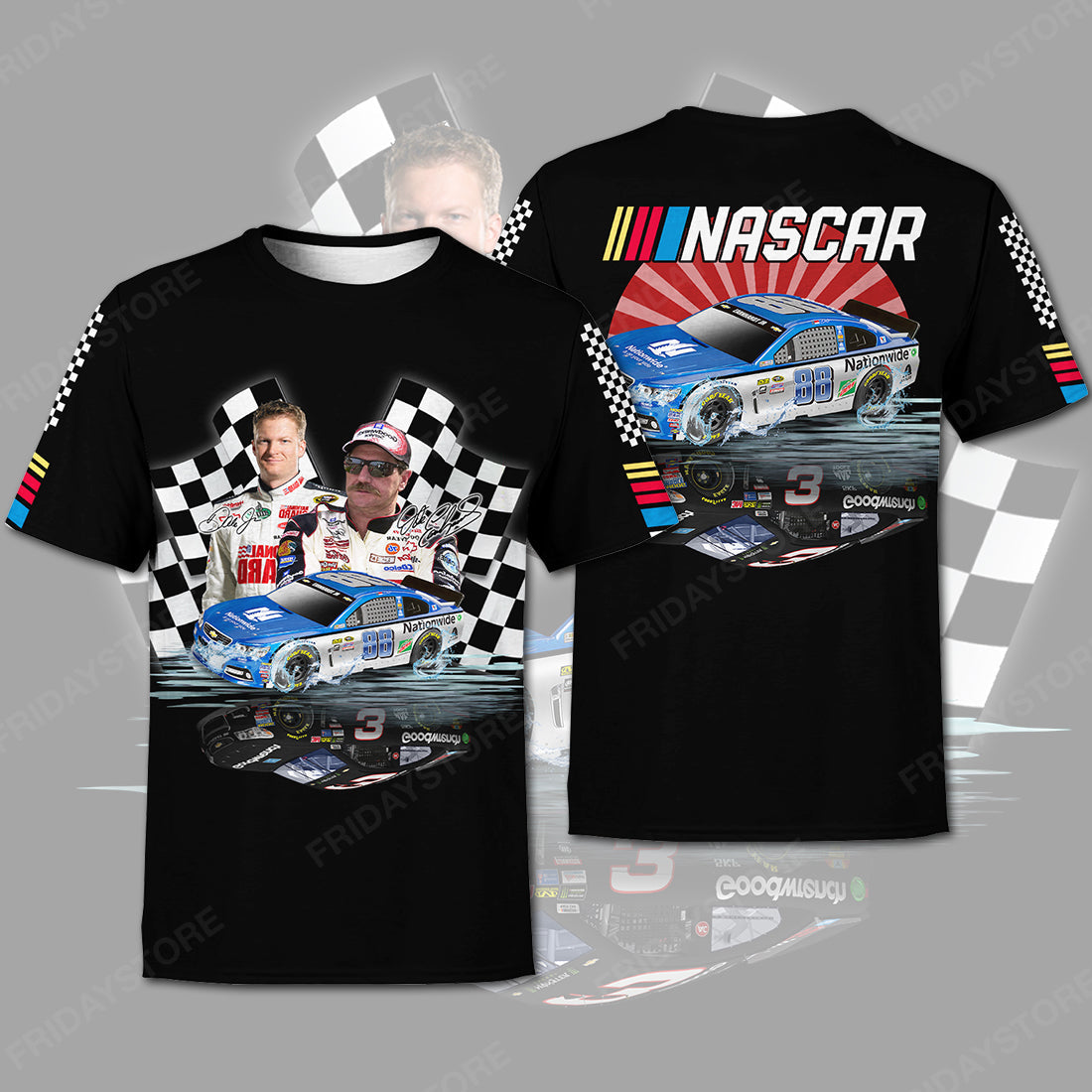 Unifinz Nascar Hoodie Shirt DEJ Nascar Black T-shirt Nascar Shirt Apparel 2023