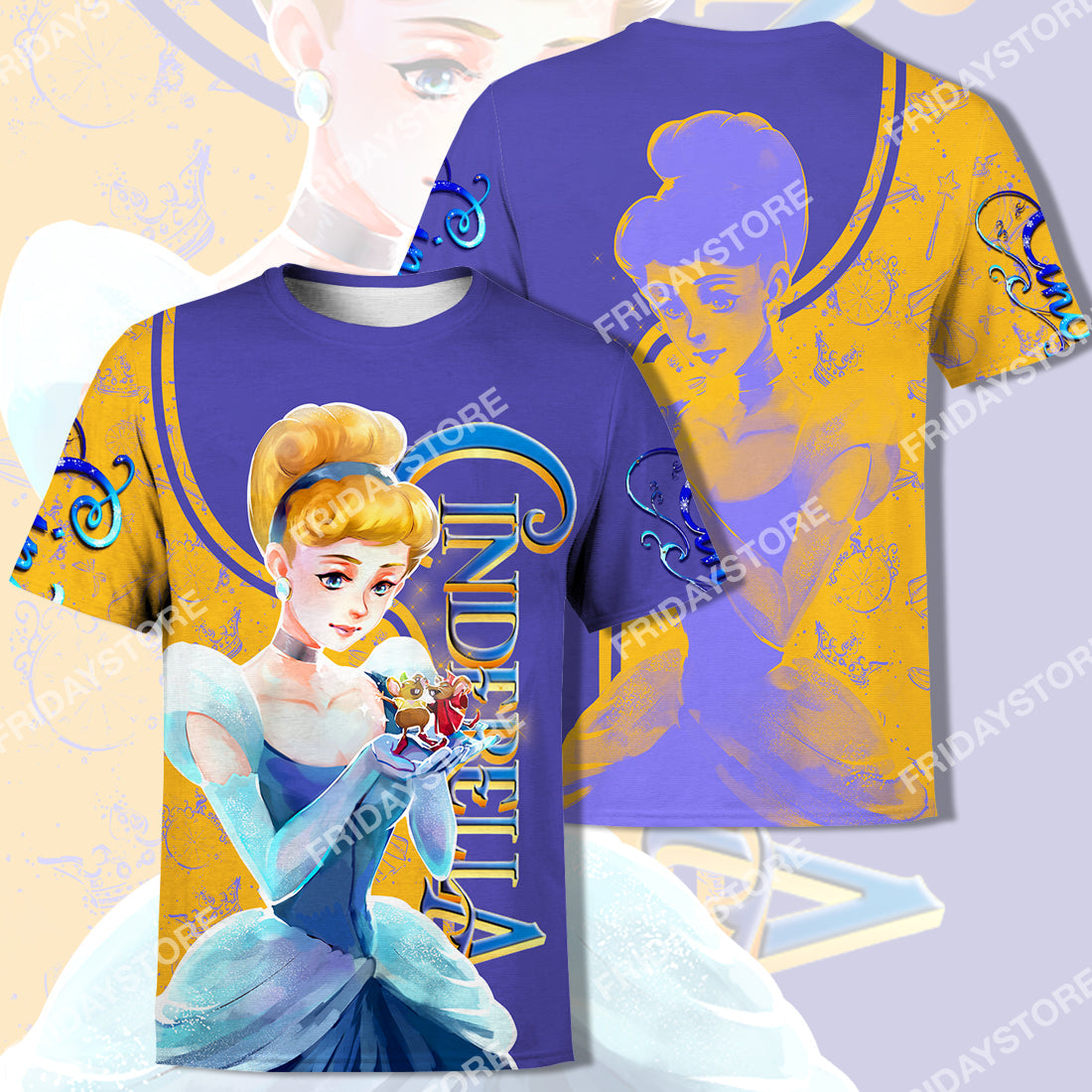 Unifinz DN T-shirt Cinderella Princess And Mouse Friends T-shirt Awesome DN Cinderella Hoodie Sweater Tank 2026