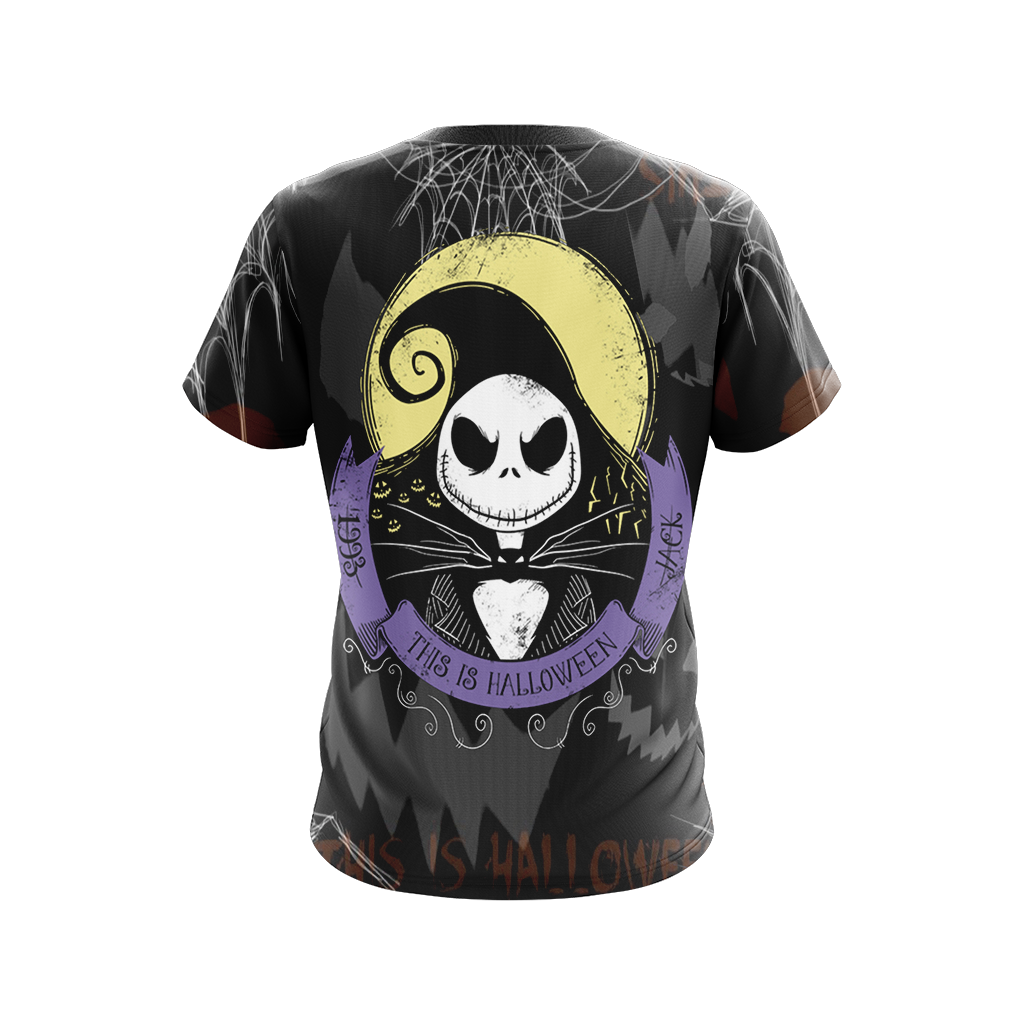  Nightmare Before Christmas T-shirt The Nightmare 1993 This Is Halloween Black Shirt Full Size Unisex