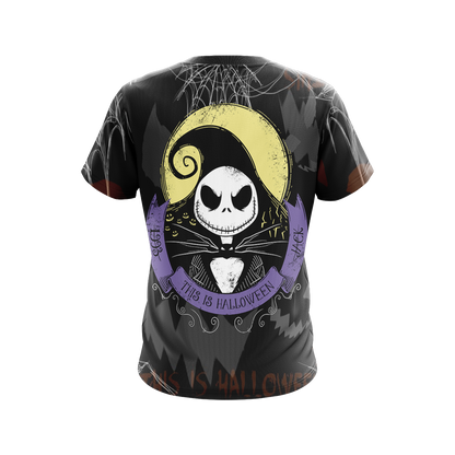  Nightmare Before Christmas T-shirt The Nightmare 1993 This Is Halloween Black Shirt Full Size Unisex