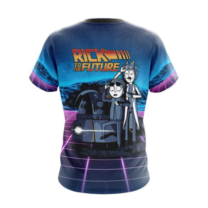  Rick And Morty T-shirt Back To The Future x Rick and Morty T-shirt Adult Unise Full Size