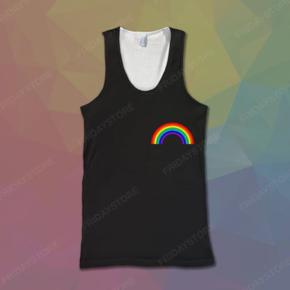 Unifinz LGBT Pride T-shirt LGBT Rainbow Polygon American Flag T-shirt LGBT Hoodie 2022