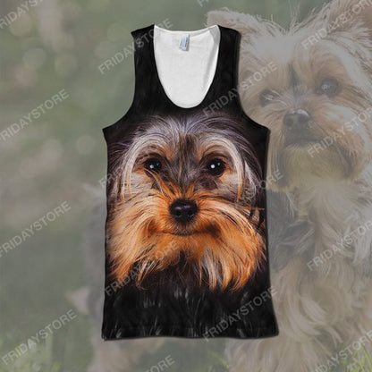 Unifinz Dog Hoodie Yorkshire Terrier Black Hoodie Yorkshire Terrier Dog Graphic Shirt Cute Dog Shirt Sweater Tank For Dog Lovers 2024