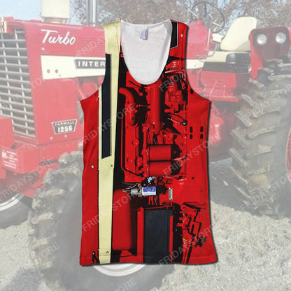 Unifinz Farmer Hoodie Farm Case Ih Tractor Costume T-shirt Amazing High Quality Farmer Shirt Sweater Tank 2024
