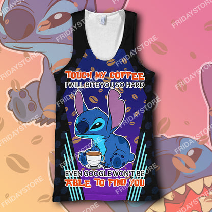 Unifinz DN Hoodie LAS Stitch Touch My Coffee I Will Slap You So Hard T-shirt Cool Awesome DN Stitch Shirt Sweater Tank 2025