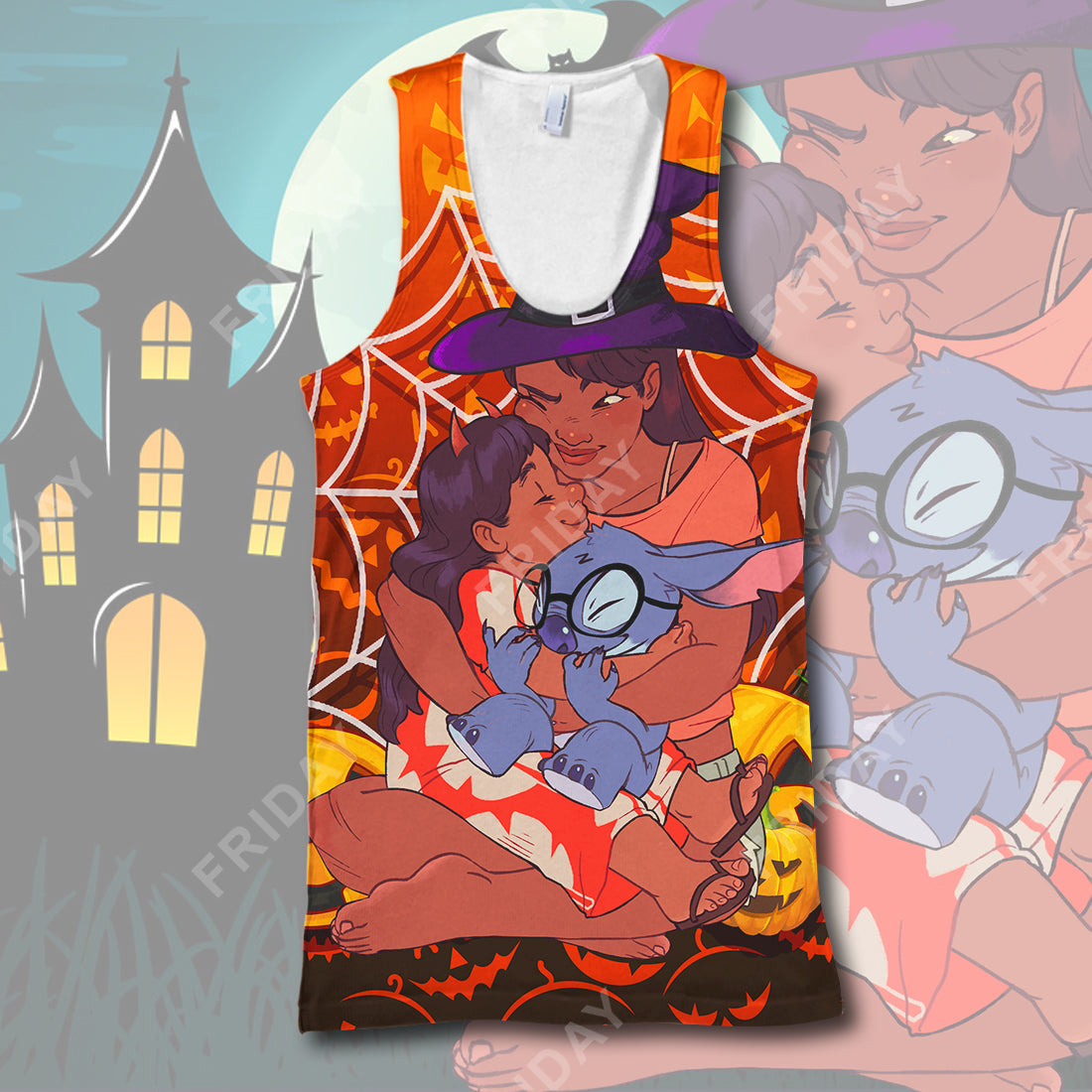 Unifinz LAS T-shirt Ohana Is Family Halloween T-shirt High Quality Awesome DN Stitch Hoodie Sweater Tank 2025