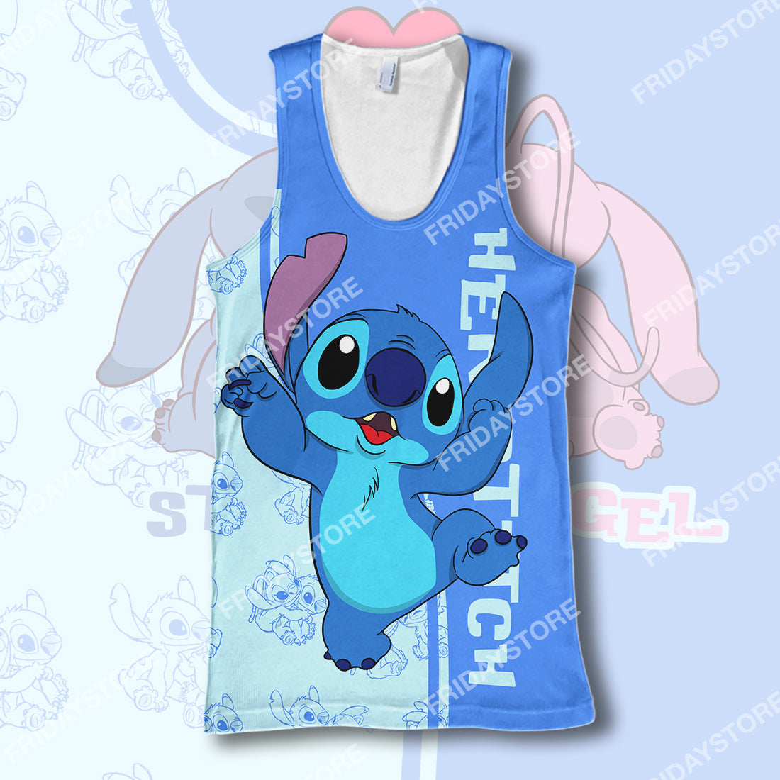 Unifinz LAS T-shirt Her Stitch Adorable Couple T-shirt Cute High Quality DN Stitch Hoodie Sweater Tank 2025