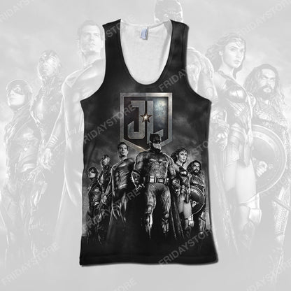 Unifinz DC Hoodie JL You Cant Save The World Alone T-shirt Cool High Quality DC Shirt Sweater Tank 2024