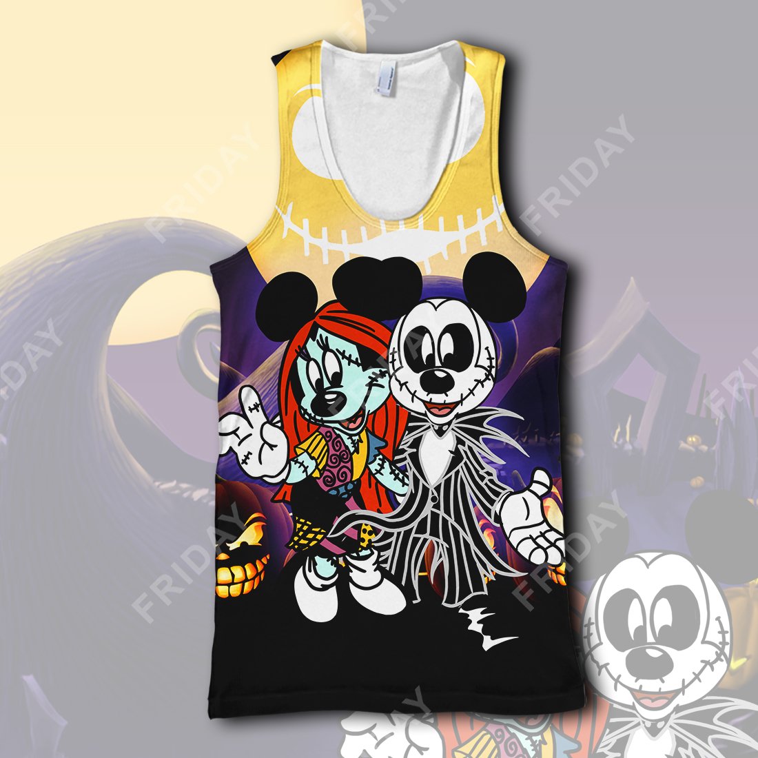 Unifinz DN T-shirt Mouse Couple Nightmare Before Christmas T-shirt Awesome DN MK Mouse Hoodie Sweater Tank 2025