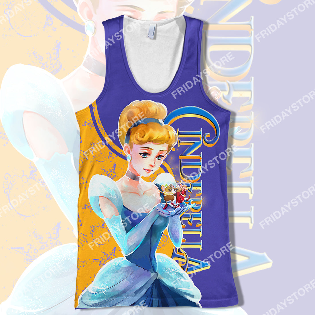 Unifinz DN T-shirt Cinderella Princess And Mouse Friends T-shirt Awesome DN Cinderella Hoodie Sweater Tank 2025