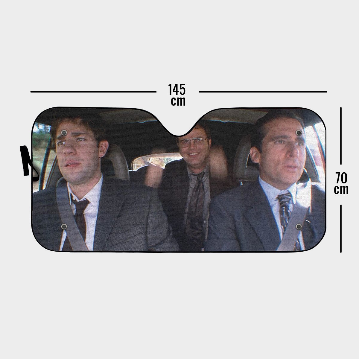  The Office Car Sun Shade The Office Car Scene Michael Scott Dwight Schrute Auto Sun Shade