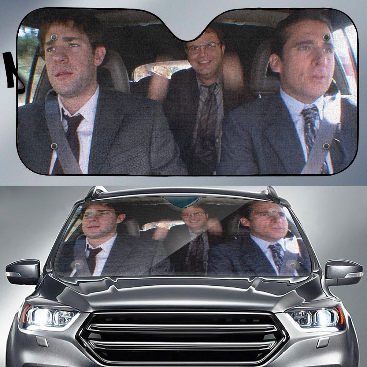  The Office Car Sun Shade The Office Car Scene Michael Scott Dwight Schrute Auto Sun Shade