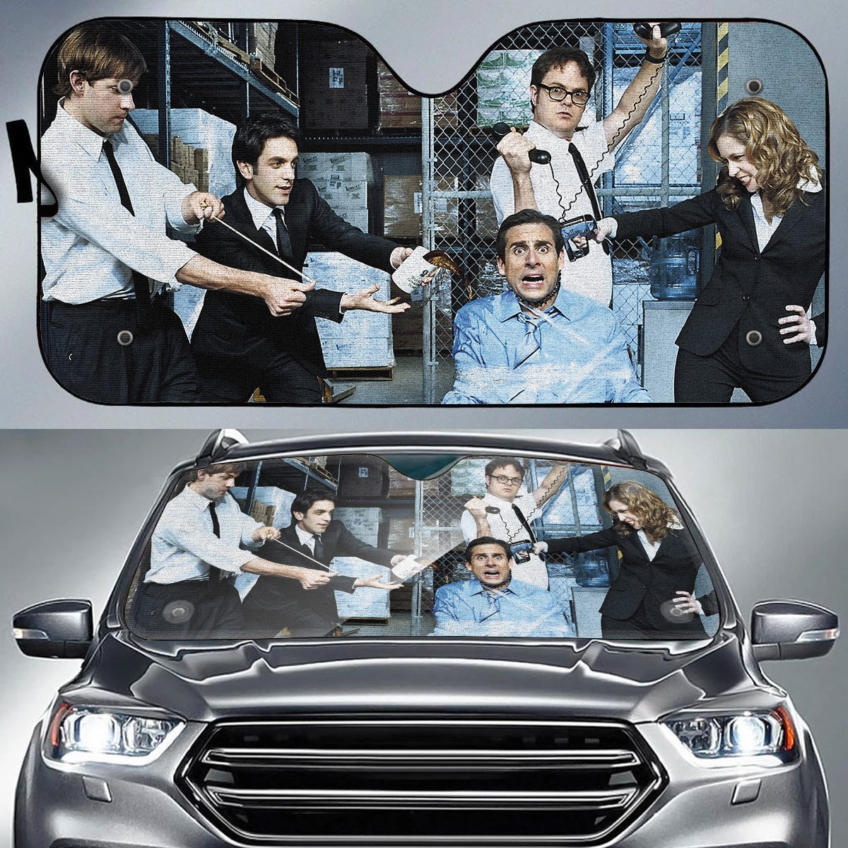  The Office Car Sun Shade The Office Cast Character Auto Sun Shade