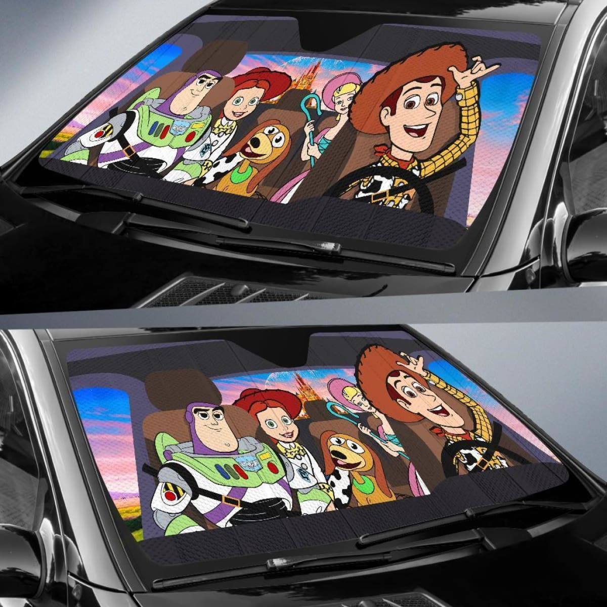 DN Car Sun Shade Toy Story Friends Windshield Sun Shade