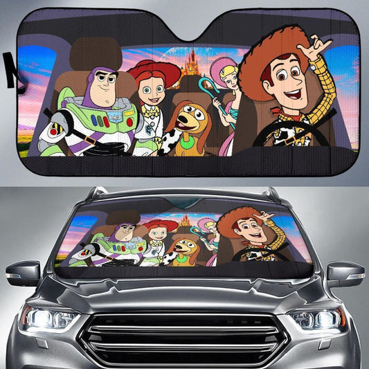 DN Car Sun Shade Toy Story Friends Windshield Sun Shade