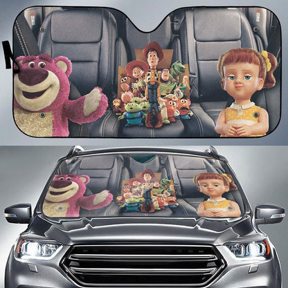  DN Toys Story Car Sun Shade Toys in the Car Teddy Doll Auto Sun Shade