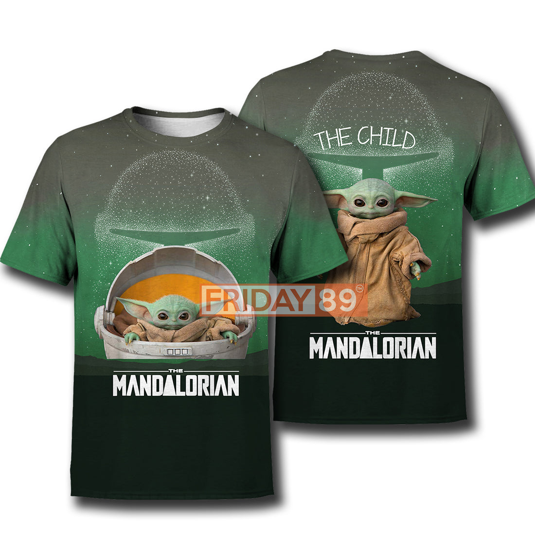 Unifinz SW T-shirt The Child The Mandalorian Baby Yoda All Over Print T-shirt SW Hoodie Sweater Tank 2024