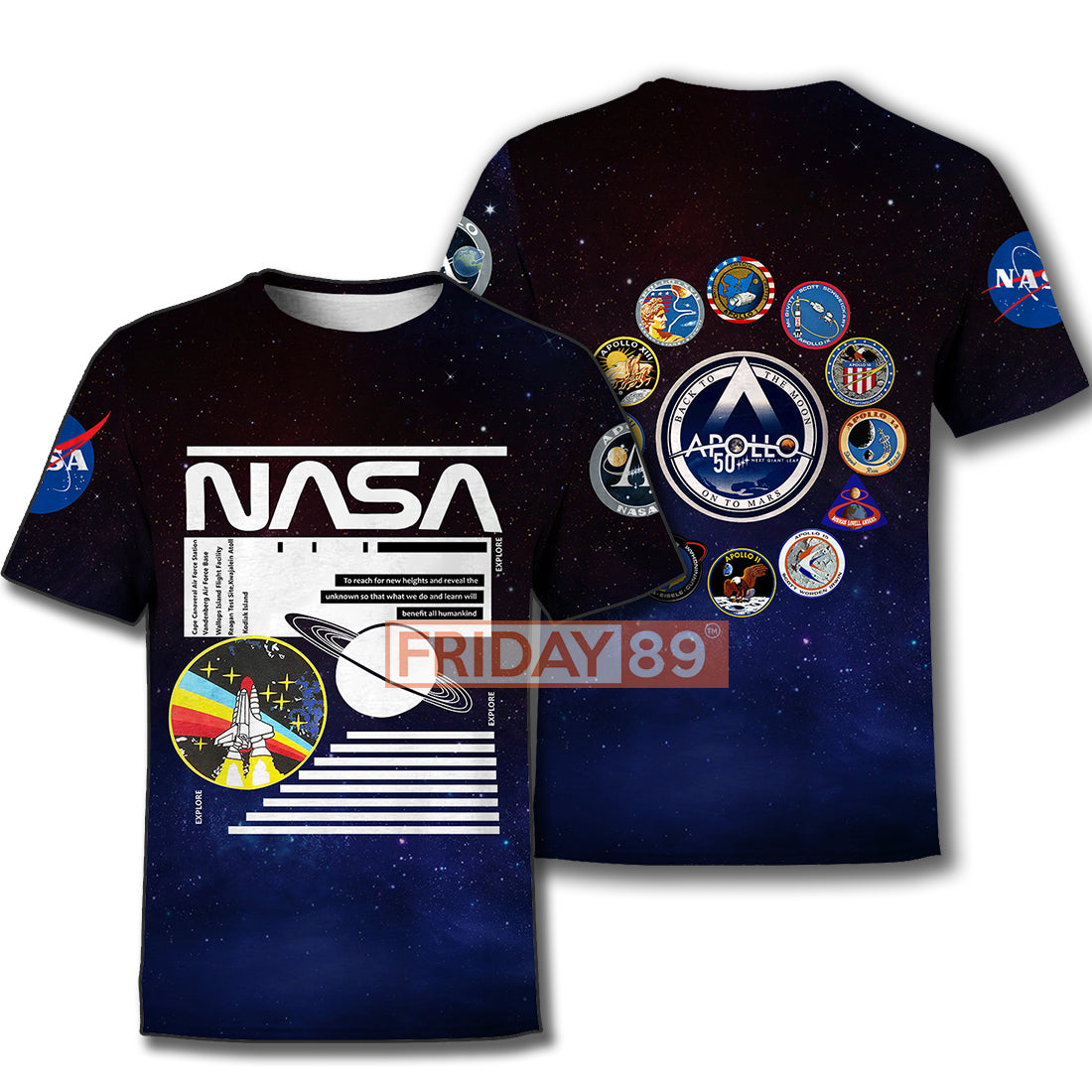 Unifinz NASA Hoodie National Space Apollo T-shirt Amazing NASA Shirt Sweater Tank 2024