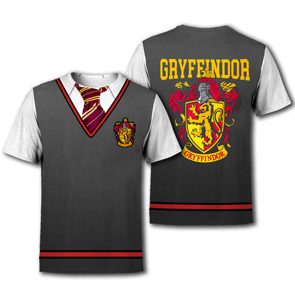 Unifinz HP T-shirt Gryffindor Cosplay 3D Print T-shirt Awesome HP Gryffindor Hoodie Sweater Tank 2024