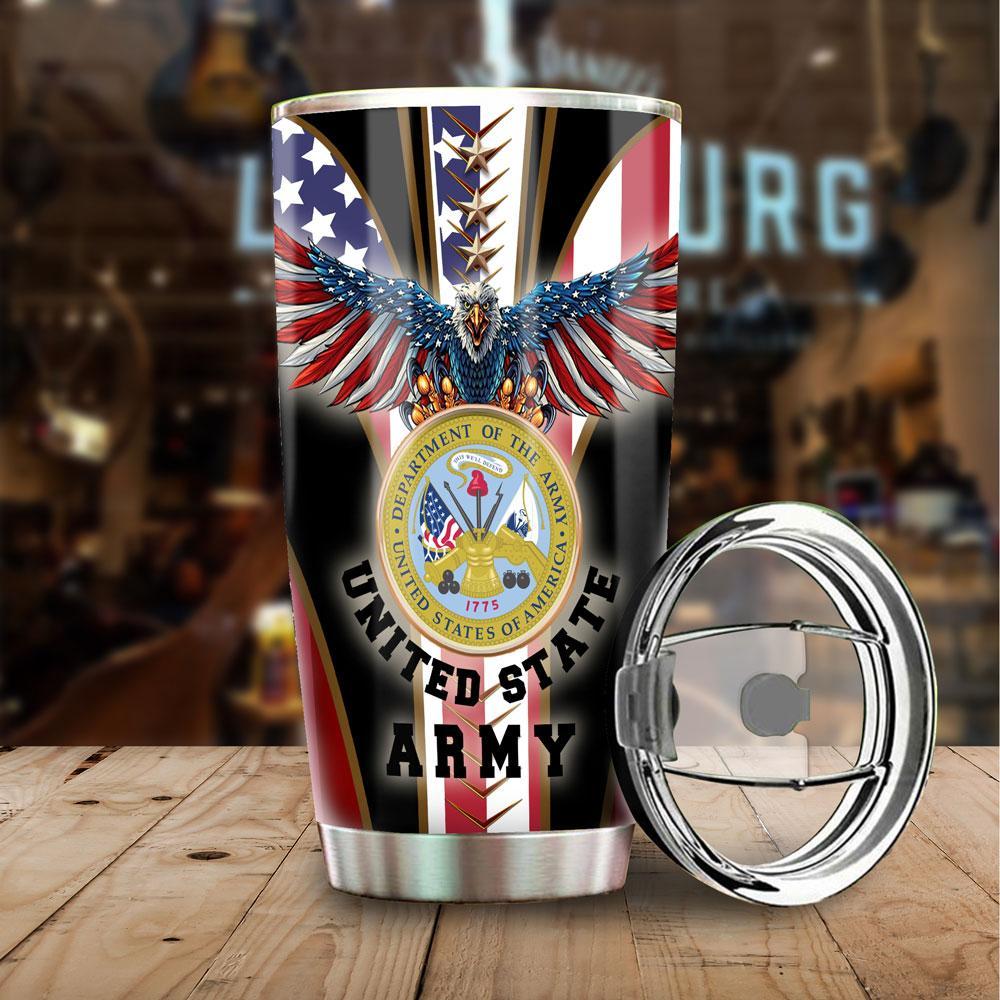 Unifinz Veteran Tumbler 20 oz United States Department Of The Army Tumbler 20 oz Military Tumblers 2023