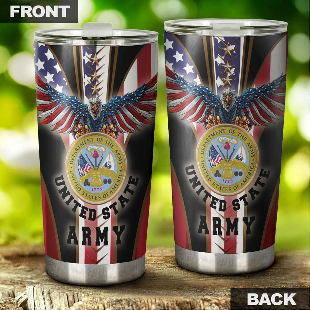 Unifinz Veteran Tumbler 20 oz United States Department Of The Army Tumbler 20 oz Military Tumblers 2024