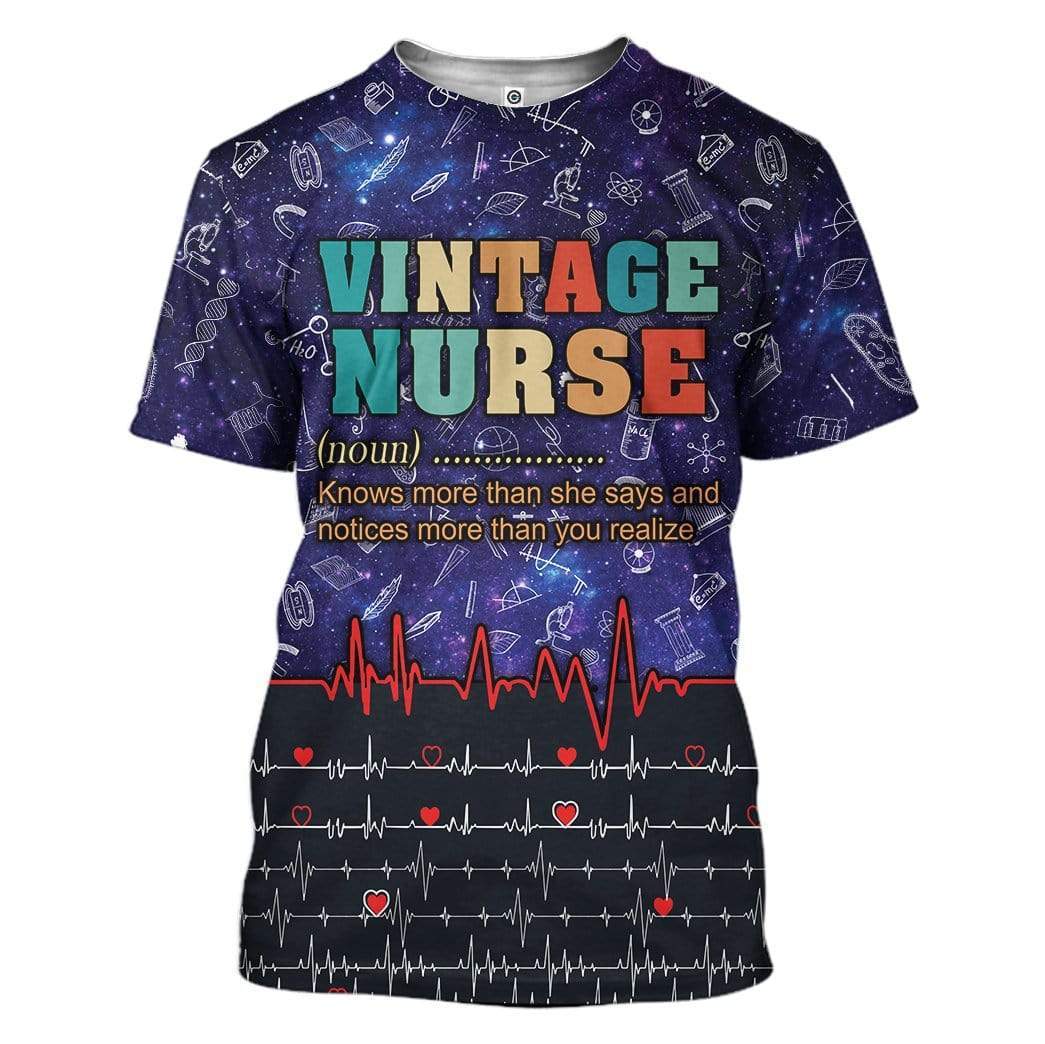 Unifinz Nurse Hoodie Vintage Nurse Definition T-shirt Awesome Nurse Shirt Apparel 2023