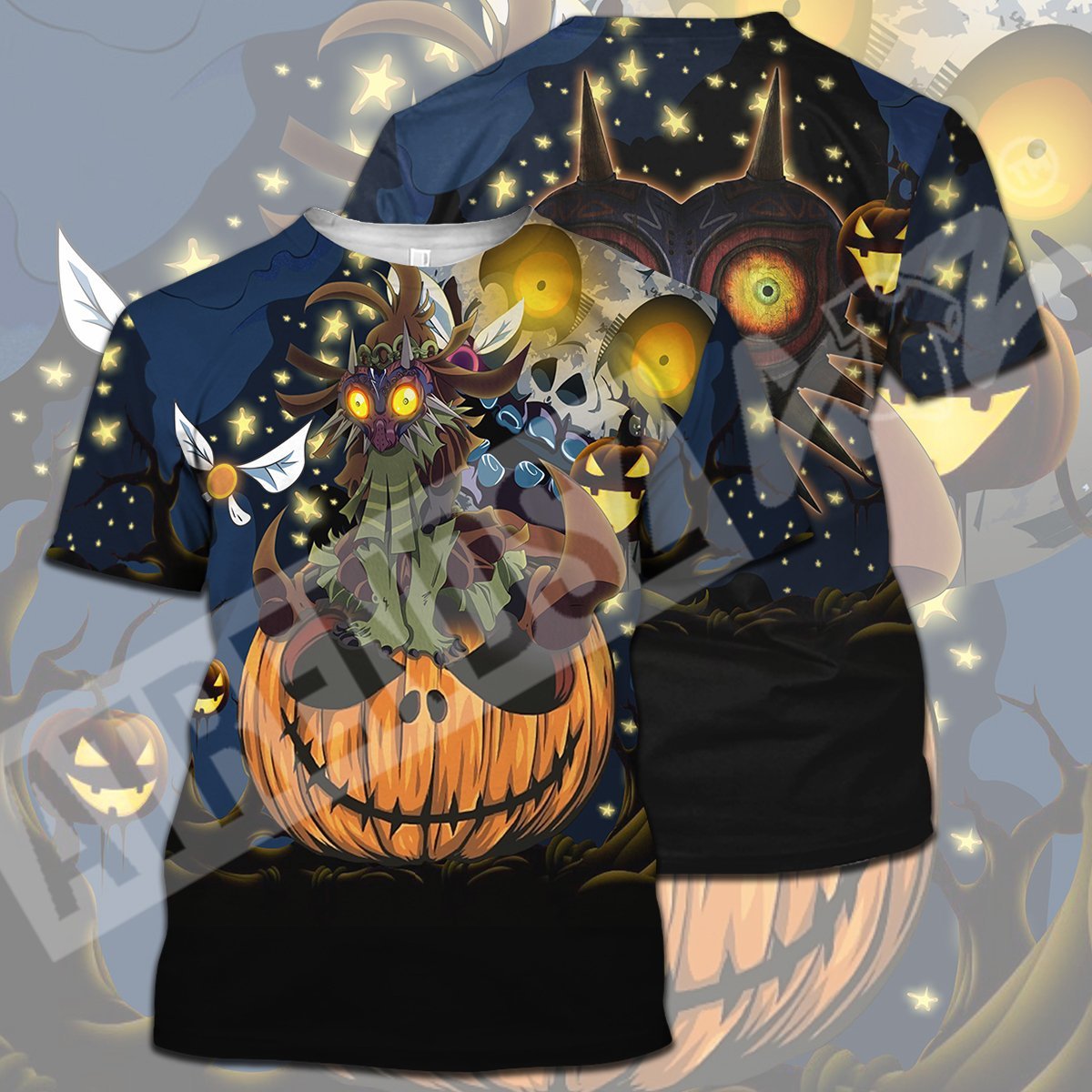 Unifinz Legend Of Zelda Halloween Shirt Skull Kid Pumpkin The Moon Majora's Mask T-shirt Legend Of Zelda Hoodie 2022