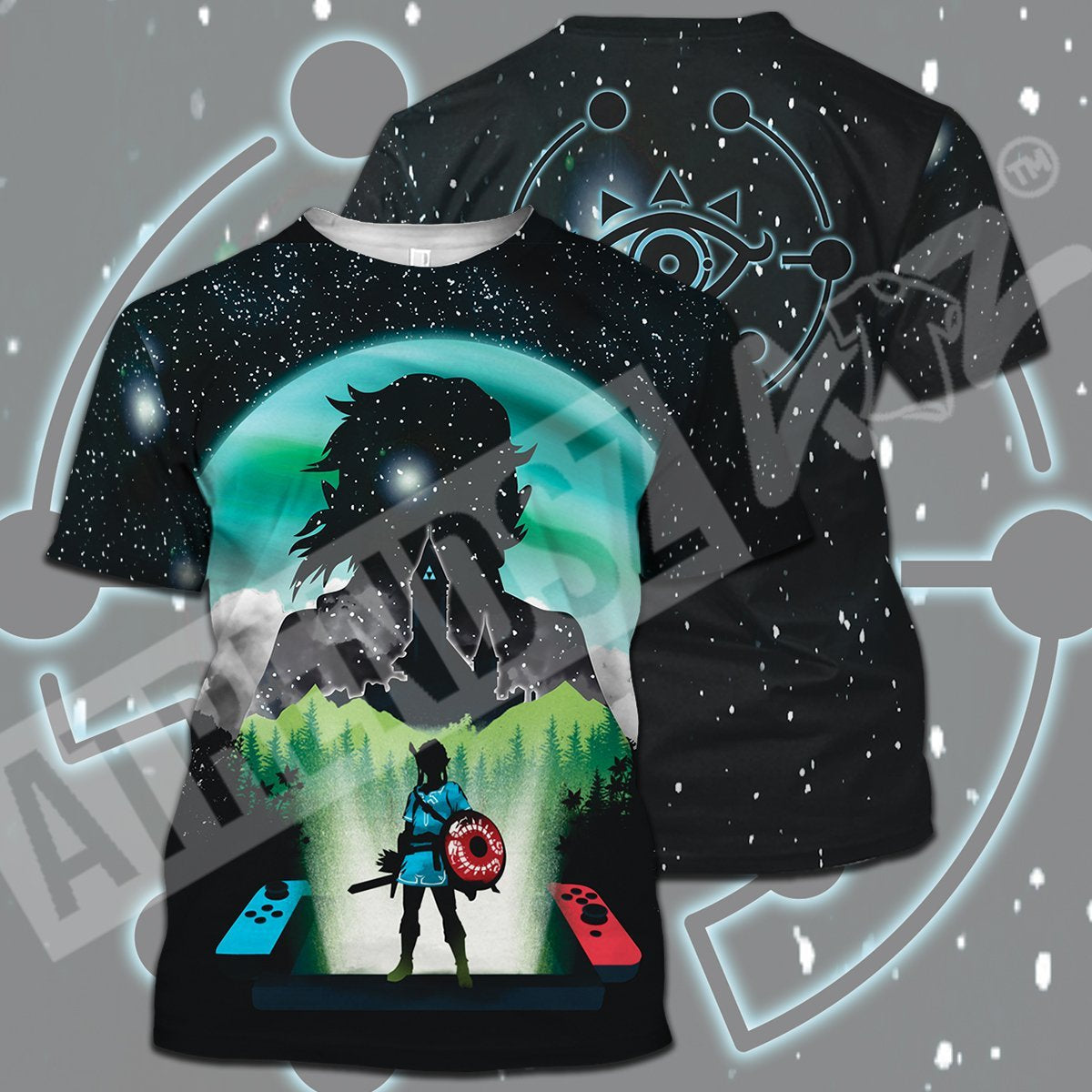 Unifinz Legend Of Zelda T-shirt Link Nintendo Switch Sheikah Eye Galaxy T-shirt Legend Of Zelda Hoodie 2022