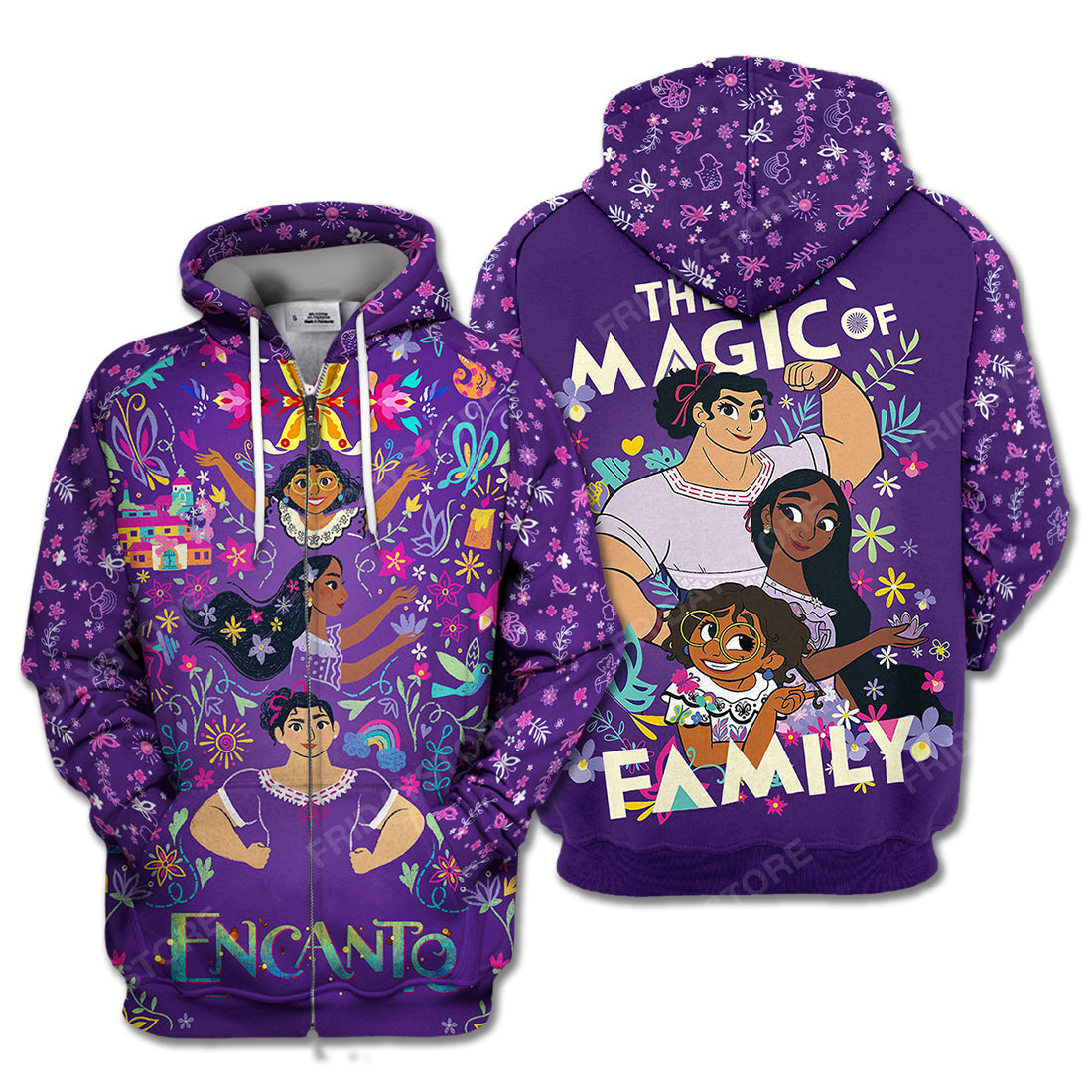 Encanto T-Shirt Encanto The Magic Of Family Purple Hoodie Encanto Hoodie