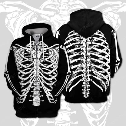 Unifinz Skeleton Hoodie Black Costume Skeleton Cool High Quality Hoodie Skeleton Apparel Halloween Costume 2023