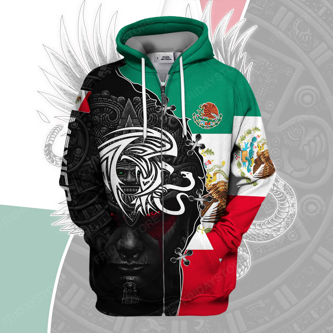 Unifinz Mexican T-shirt Mexican Flag Eagle Emblem Aztec Symbol Viva Mexico T-shirt Mexican Hoodie Mexican Sweater Tank 2022