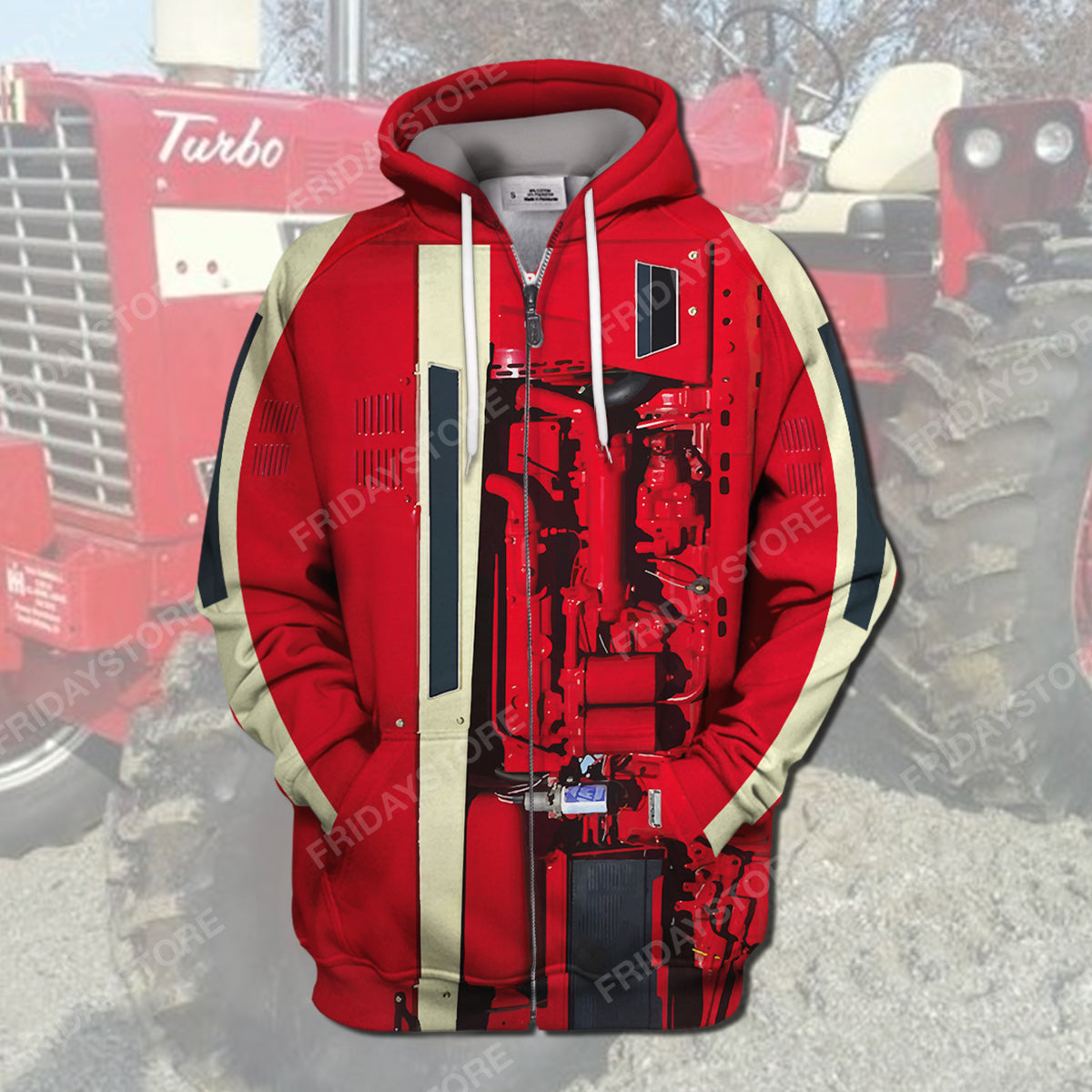 Unifinz Farmer Hoodie Farm Case Ih Tractor Costume T-shirt Amazing High Quality Farmer Shirt Sweater Tank 2026